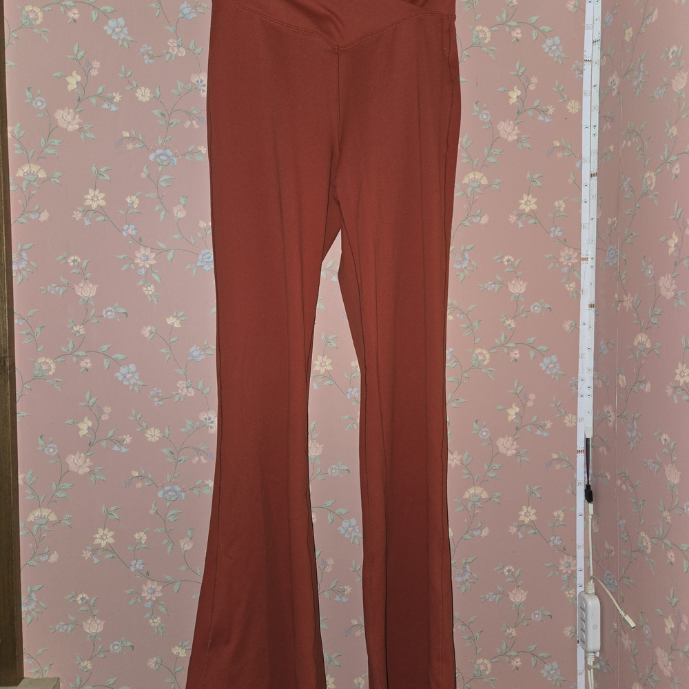 Women's Flare Pants in Orange